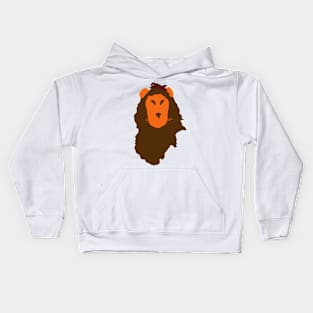 Wizard of Oz Scared Lion Silhouette Kids Hoodie